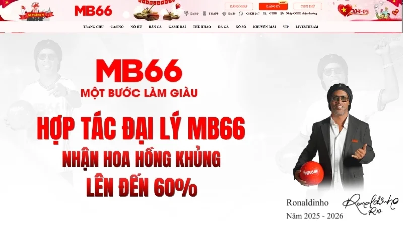 Hợp Tác Đại Lý MB66 – Nhận Hoa Hồng Khủng Lên Đến 60% Hợp Tác Đại Lý MB66 – Nhận Hoa Hồng Khủng Lên Đến 60%