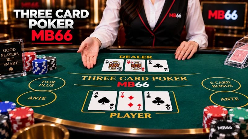 Three Card Poker MB66 – Luật Poker 3 Lá & Cách So Bài